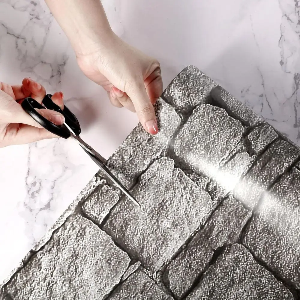 ورق لوحة إعلانات من الطوب الرمادي المقاوم للبهتان مقاس 24 × 100 قدم لتزيين الفصول الدراسية بواسطة الموارد المكونة #3