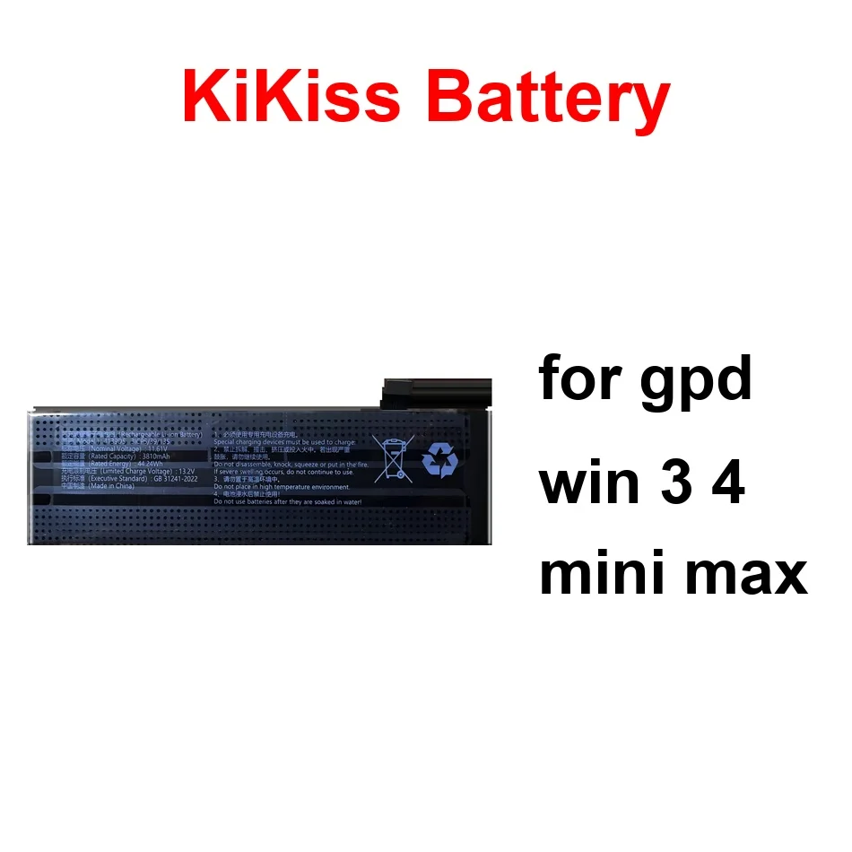 

Laptop Battery Long-Lasting Performance 4139D5 AEC634791-4S1P 565774-3S 3810-4360mAh For Gpd Win 3 4 Mini Max