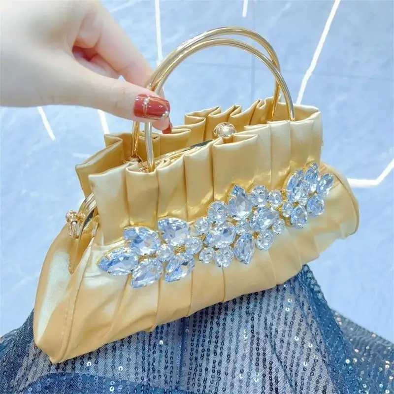 

Womens Rhinestones Evening Bag Evening Clutch Bag Chain Strap Shoulder Bag Bride Purse and Handbag Crossbody Bag 547A