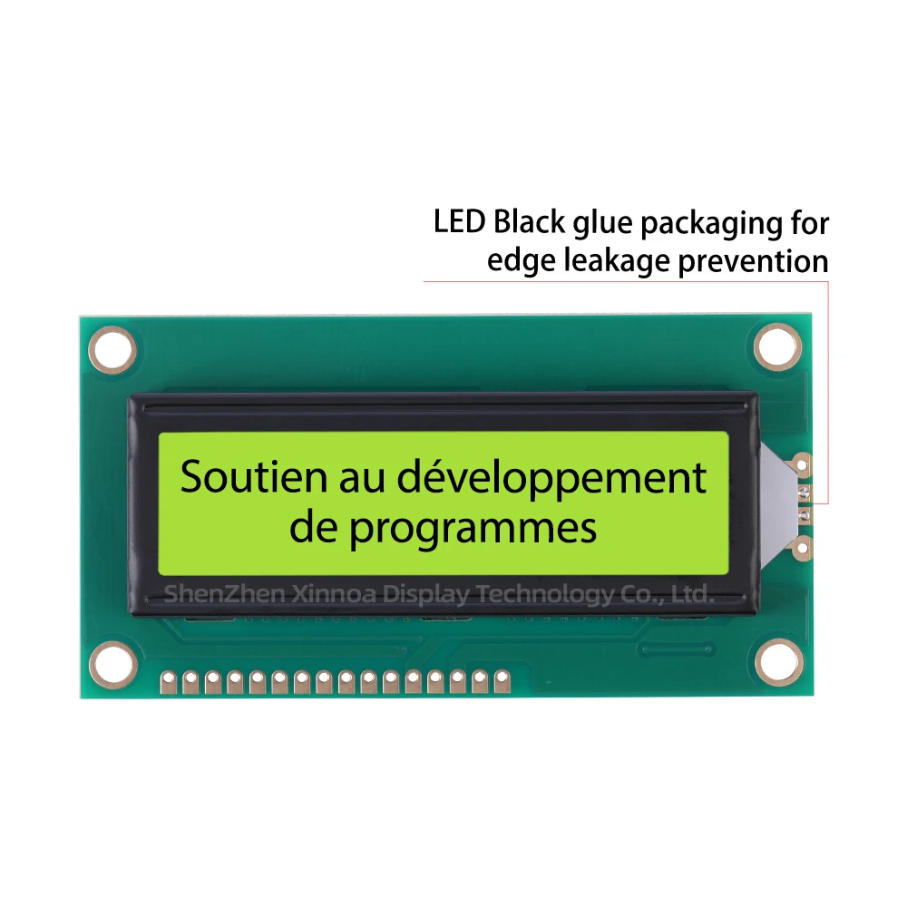 Écran LCD COB en plusieurs langues, 2x16, 14 broches ST7066U, 84x44x12.8mm, film vert jaune, européen, 1602C2 rick