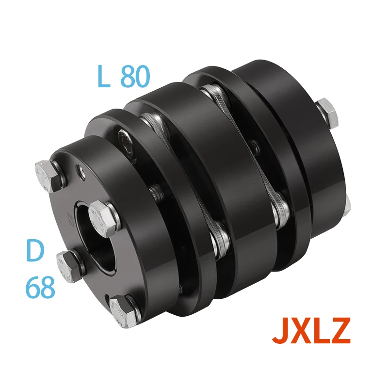 

JXLZ45# Steel D68L80 double diaphragm expansion sleeve coupling High rigidity and precision diaphragm torque coupling