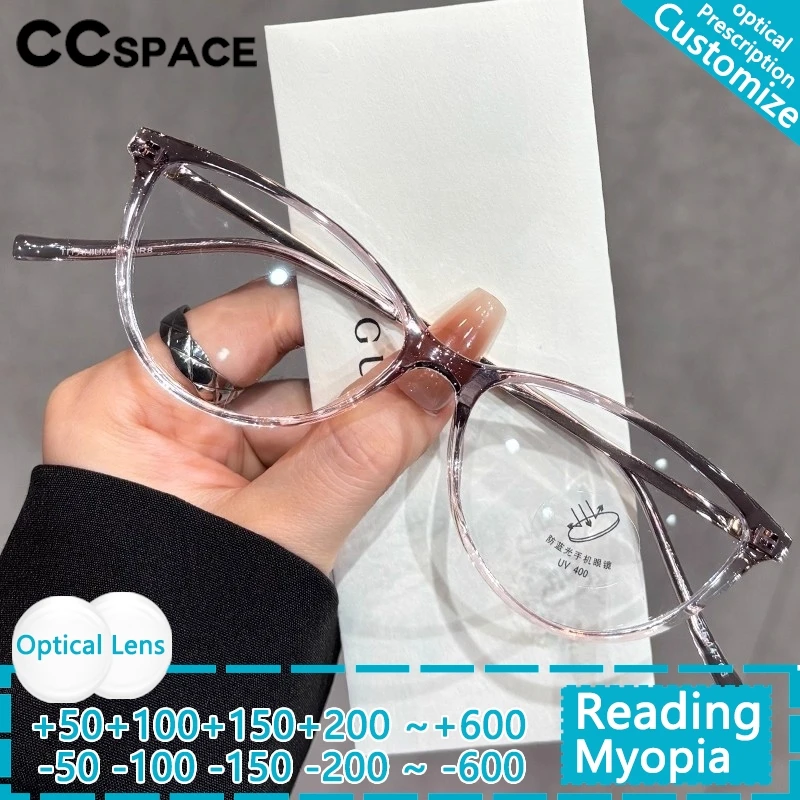 Fashion Small Frame Cat Eye Reading Glasses Women Vintage Blue Light Blocking Eyewear Optics Prescription Presbyopia Eyeglass