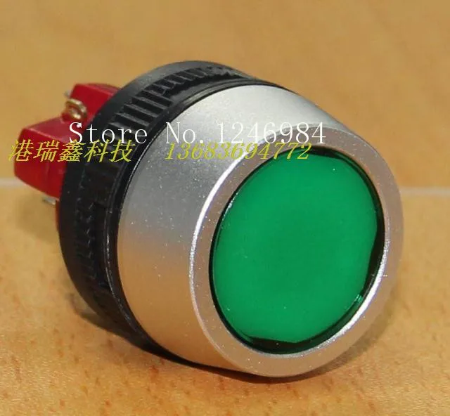 [SA]Taiwan DECA button switch with lock Progressive Alliance M22 waterproof circular metal ring key D16LAV1-1AB--5pcs/lot