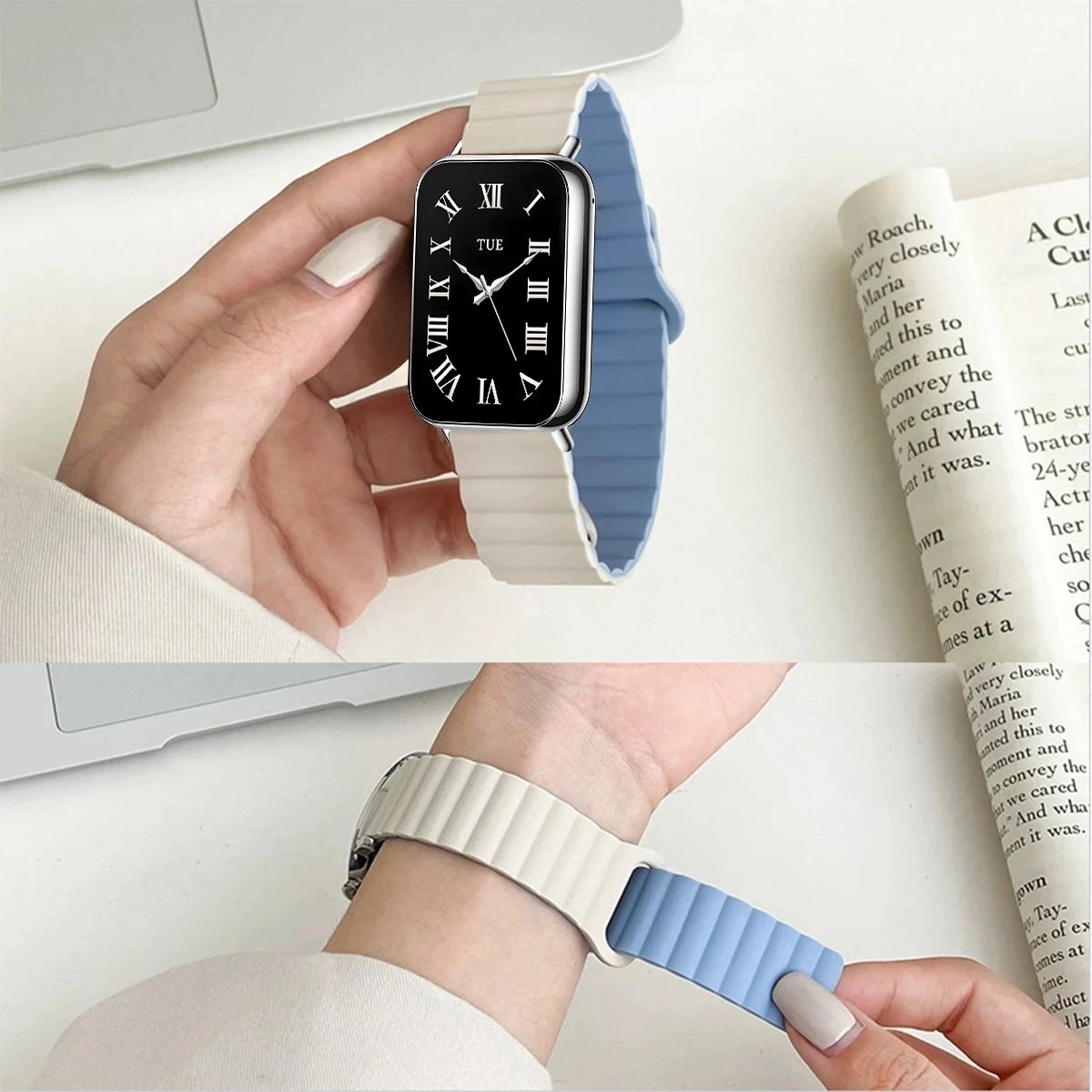 Amazfit GTR 4スポーツブレスレット,Redmi Watch用磁気ブレスレット,アクティブシリコンストラップ,5 Lite