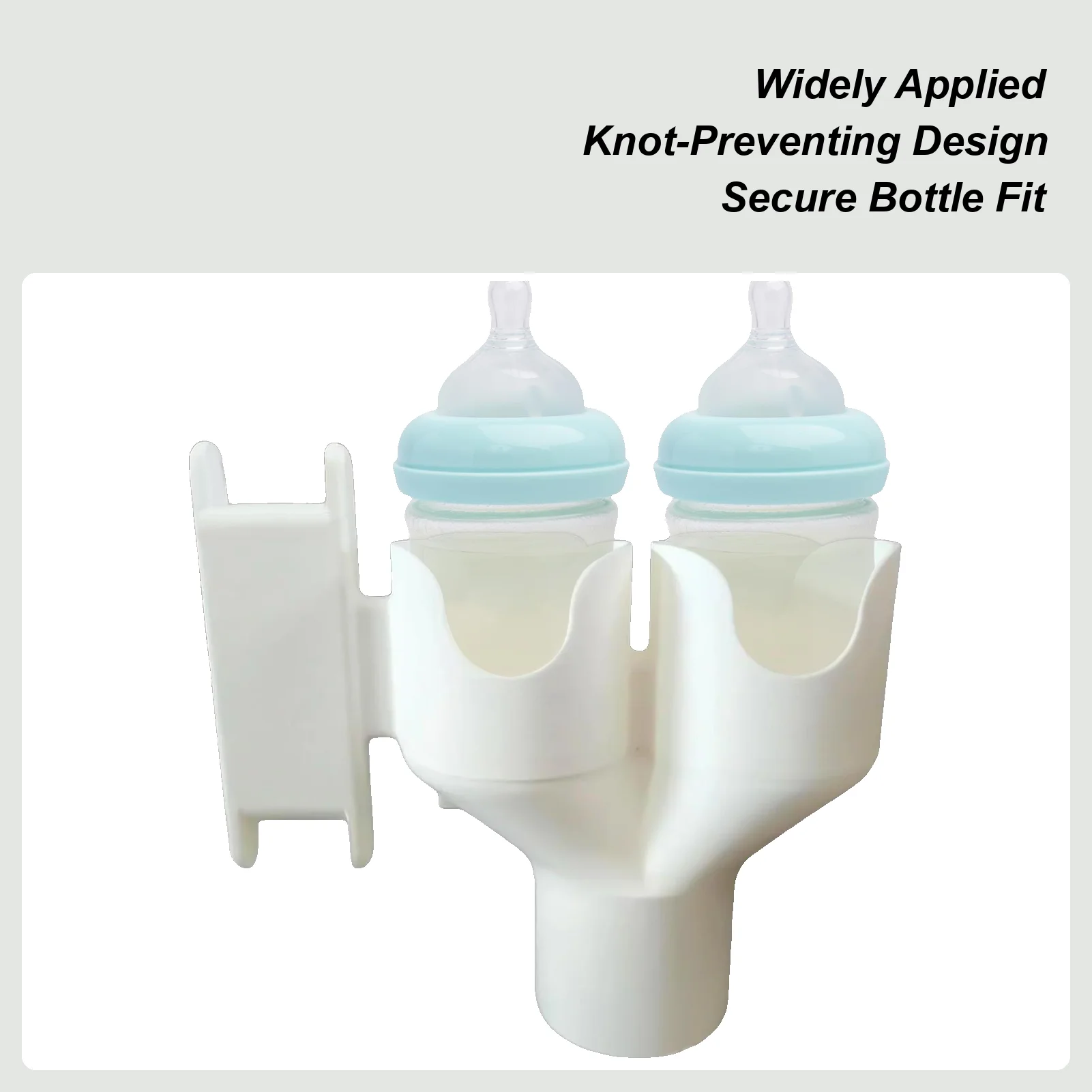 

Hose Organizer for Breast Pump Double Bottle Organizer with Hose Wrap Arm Portable Stand for Mother Desks Nighttime Home