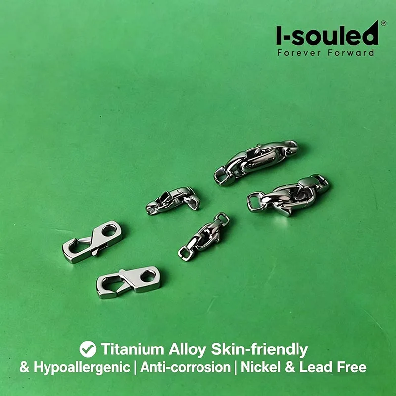 

Titanium Alloy Clasp 3 Styles Hook And Lock DIY Jewelry Supplies for Crafting