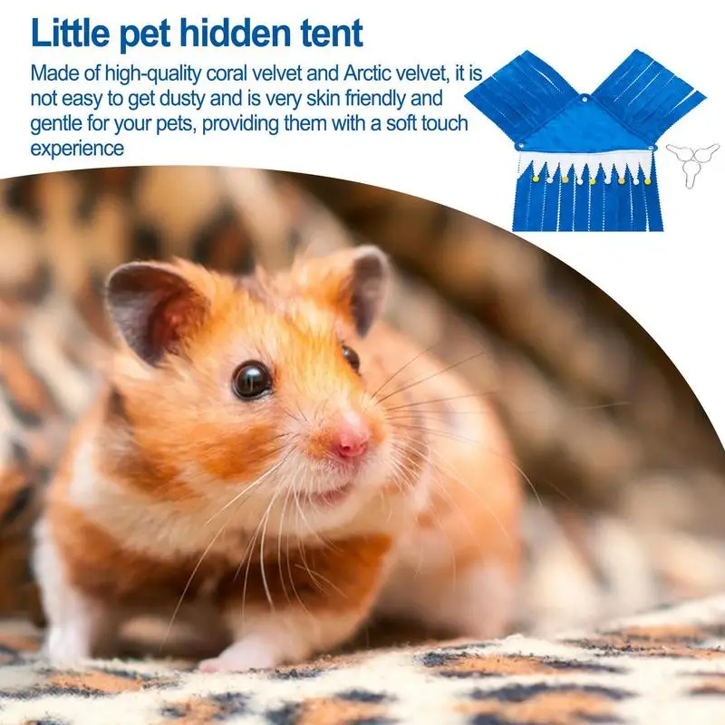 Guinea Pig Hide Corner Fleece Cozy Sleeping Hideaway Tent For Small Pet Washable Peekaboo Toys Cage Accessories For Chinchillas