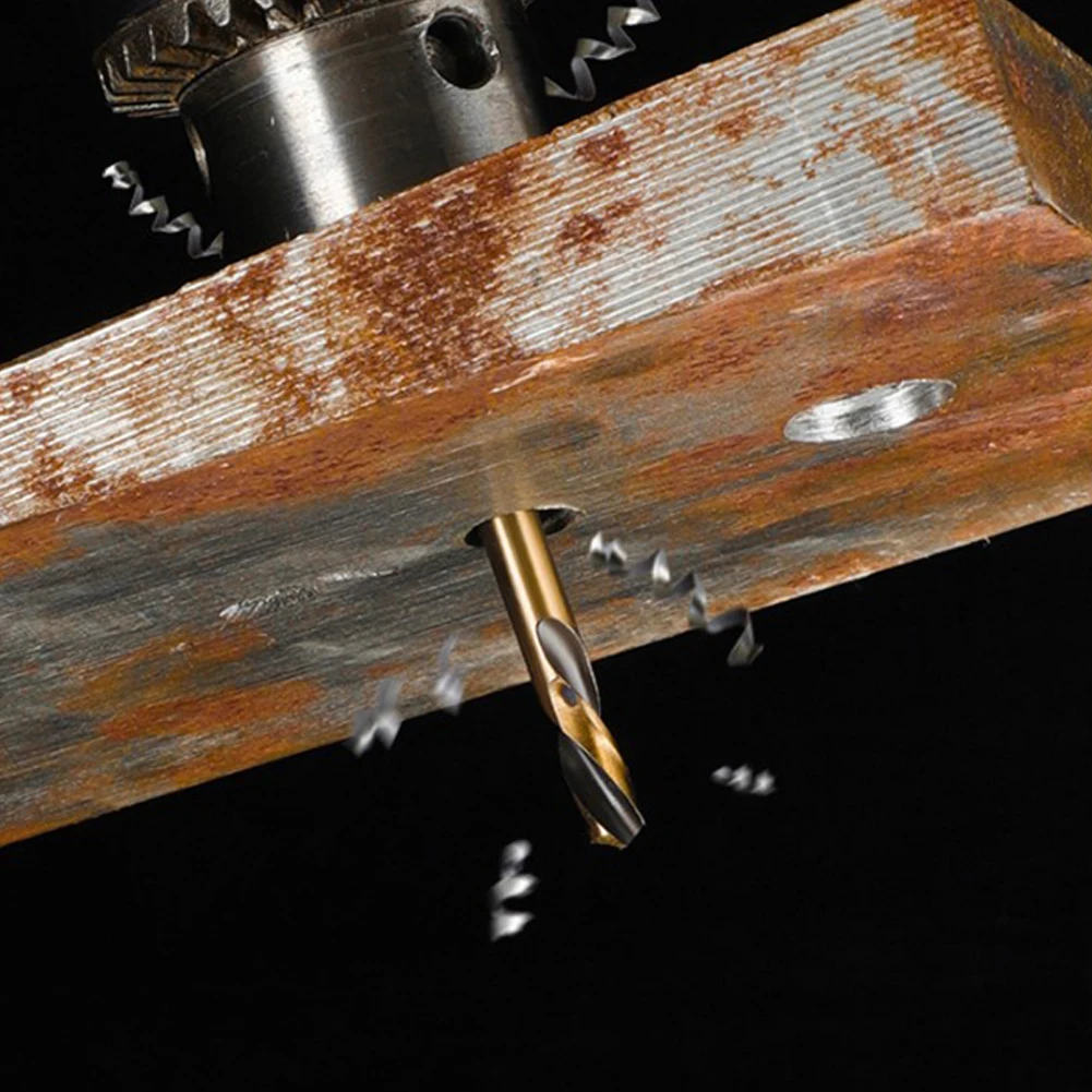 8 قطعة مجموعة لقمة ثقب مزدوجة الرأس مستقيم عرقوب الحفر للخشب ثقب معدني قطع الفولاذ المقاوم للصدأ أدوات الحفر لحفر اليد