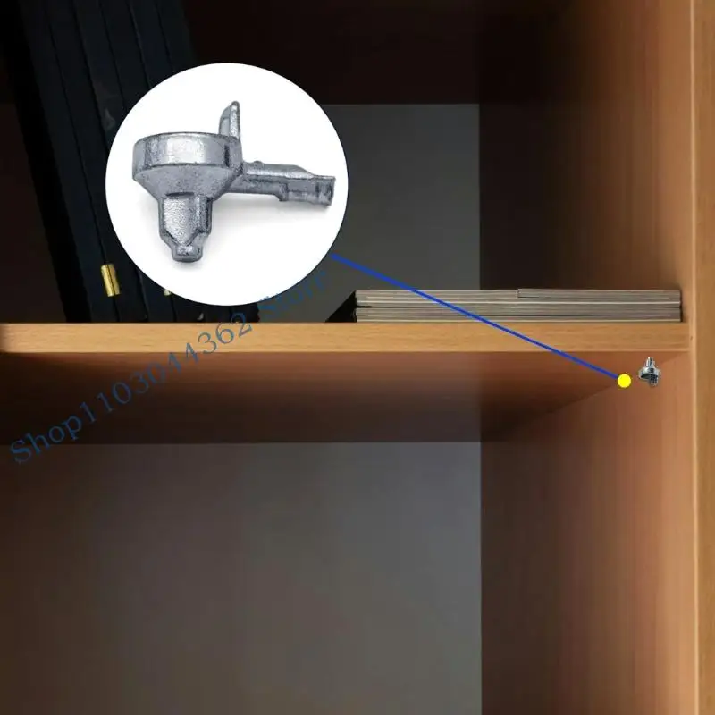 100 قطعة من سبائك الزنك رف الكتب أوتاد الرف دعم دبوس خزانة الجرف أوتاد خزانة الكتب دبوس للخزانات وخزائن الملابس ومنضدة