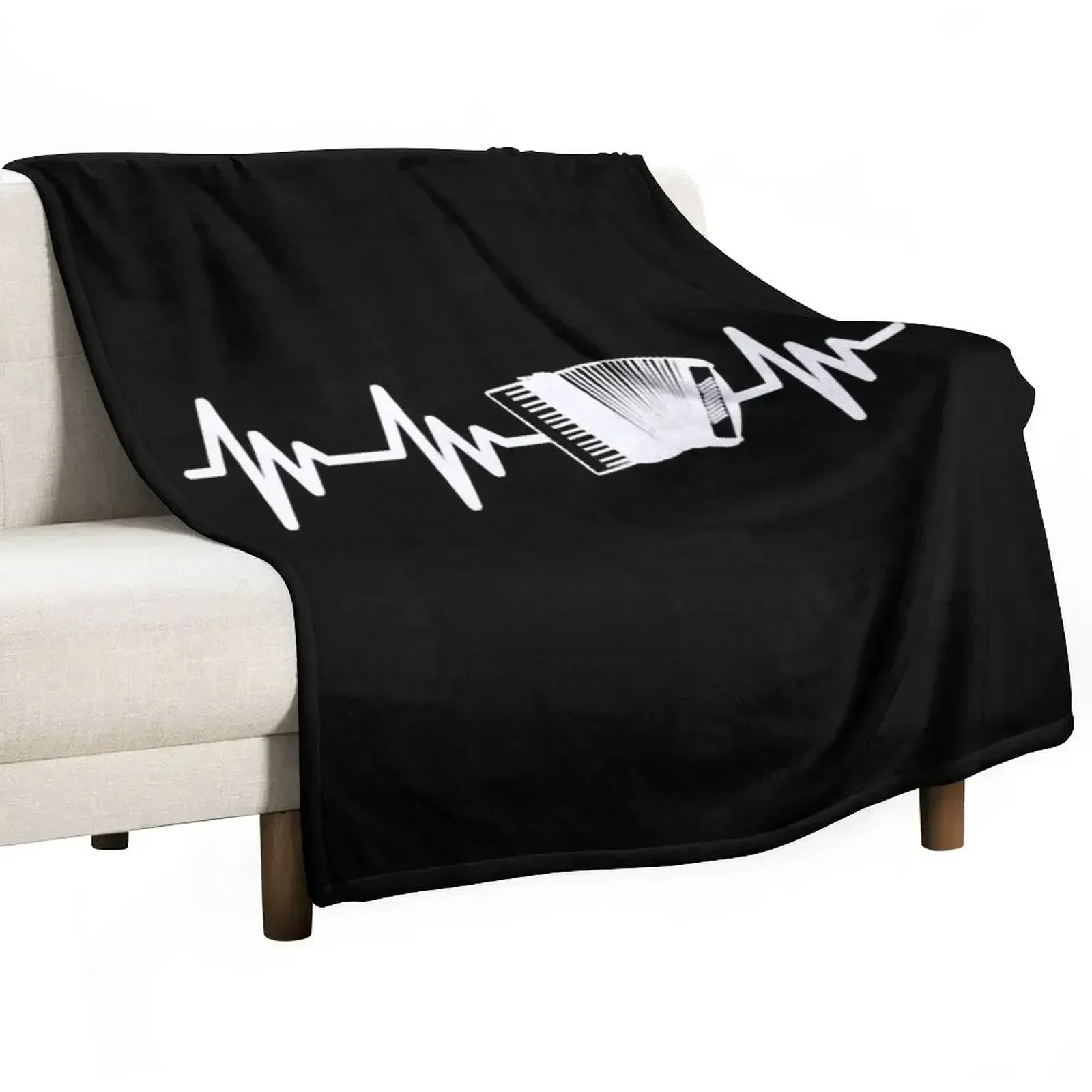Accordion Heartbeat Heart rate Music Throw Blanket Luxury Thicken funny gift Kid'S cosplay anime Hairy Sofa Throw Blankets