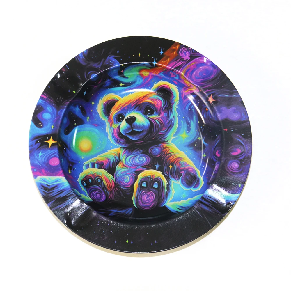 تصميم صفيح صينية لف منفضة سجائر ملحقات التدخين صينية السيجار التبغ بار غرفة المعيشة لصديقها هدية إبداعية #6