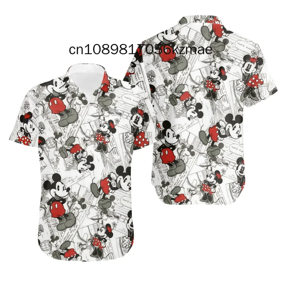 

New 3d Printed Disney Donald Duck Mickey Mouse Men's Shirt New Summer Fashion Street Trend Retro Boutique Unisex Top 2023 shirt