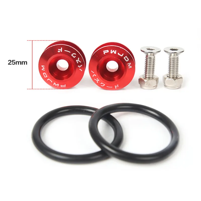 Aluminum Bumper Quick Release Fasteners Fender Washers Tuning Car Universal Quick Release Fasteners with Logo