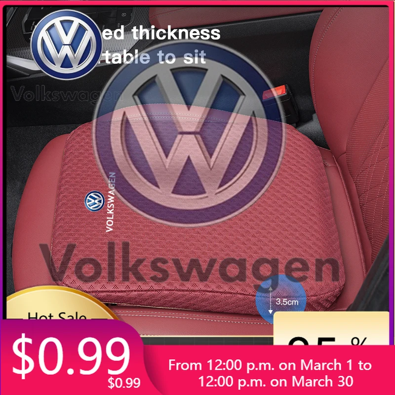 

Автомобильные аксессуары 2026: Новые стильные накладки для увеличения высоты сидений Volkswagen VW, толстые мягкие подушки-маты для Volkswagen Polo
