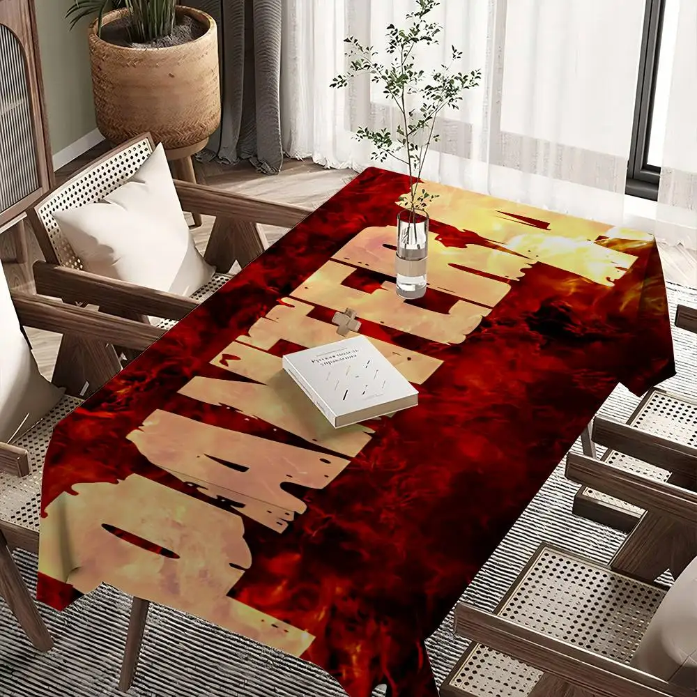 Groove Metal Band P-Pantera Tablecloth Home Dinner Party Table Cover Wedding Banquet Outdoor Party Cover Hotel Tablecloths