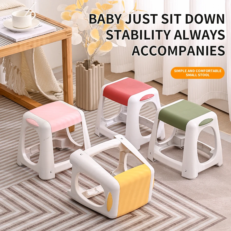 Detachable Folding Low Stool Portable PP Material Strong Load-bearing Capacity Suitable for Adults and Children Kids Chair