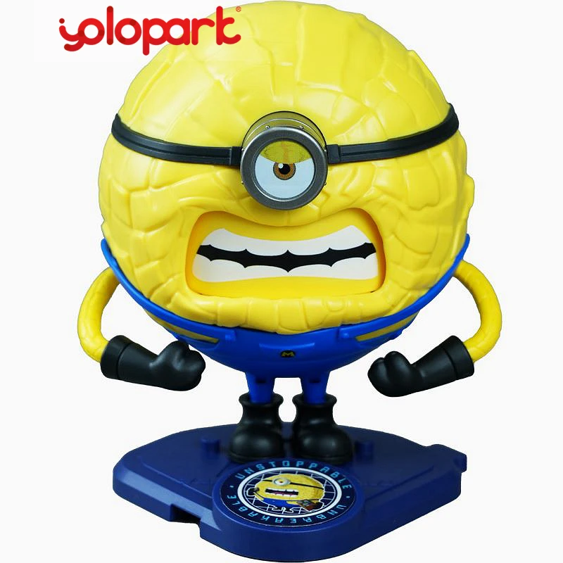 YOLOPARK Minions Despicable Me 4 Toys Mega Jerry Action Figures For Kids 4.7 Inch , 360° Rotatable Body with 3 Changeable