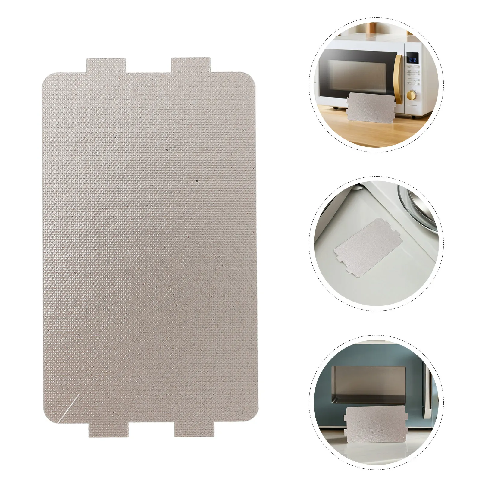18Pcs Microwave Oven Mica Sheet Universal Heat Insulation Pad Replacement Repairing Accessories 4.56x2.55in Household Microwave