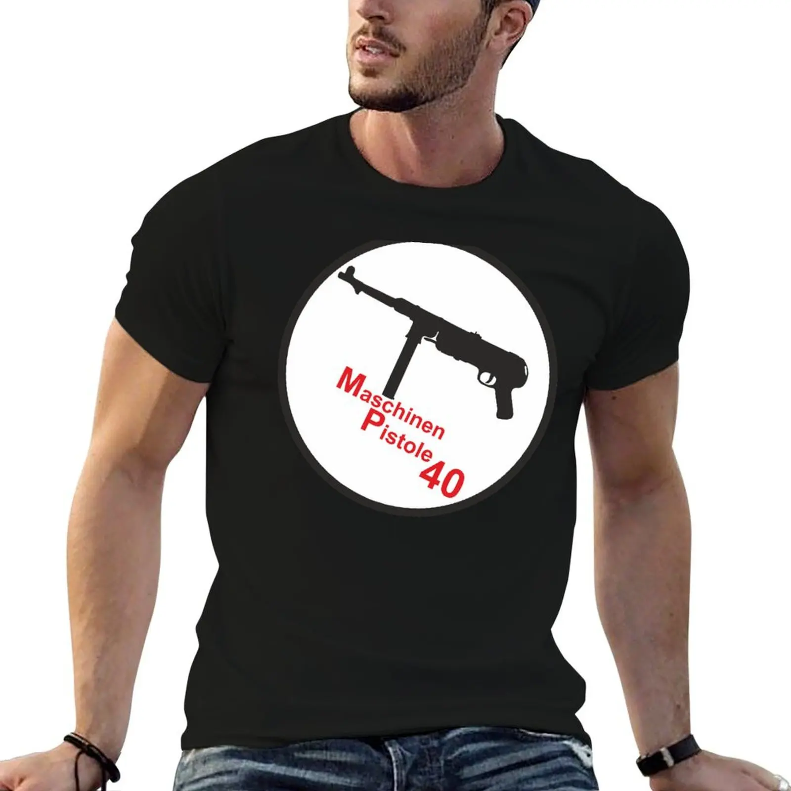 

German MP-40 T-Shirt cotton tshirt 100% man tshirt cotton t shirts high quality T-shirt