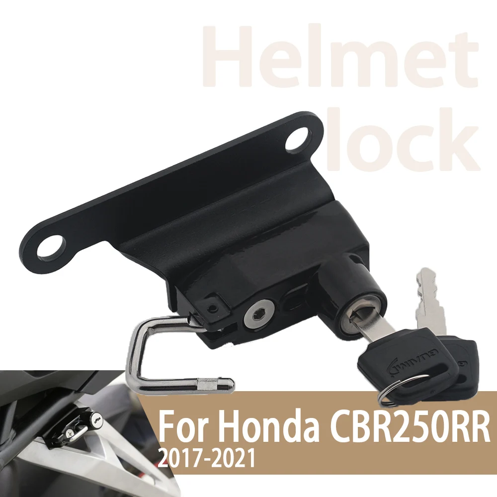 For CBR250RR CBR 250 RR 2017-2021 Helmet Lock Motorcycle Helmets Security Anti-Theft Lock Rust-Proof Aluminum Alloy Accessories