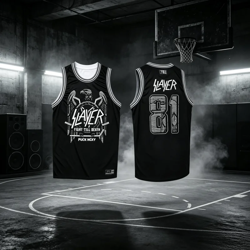 Metallica Ride The Lightning 84 Basketballanzug Ärmelloses Tanktop 3D-Gedrucktes Heavy Metal Rock Sport-Tanktop Familienset