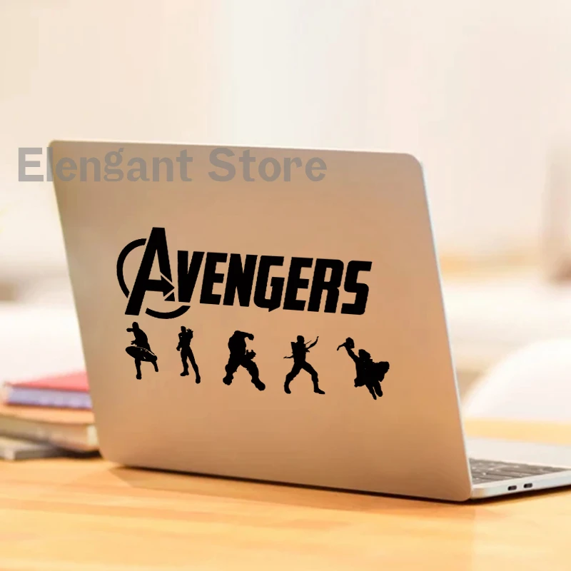 The Avengers Vinyl Sticker For Boy Bedroom Wall Decoration , Cartoon Super Hero Mural Decals For Laptop Car Window Decor