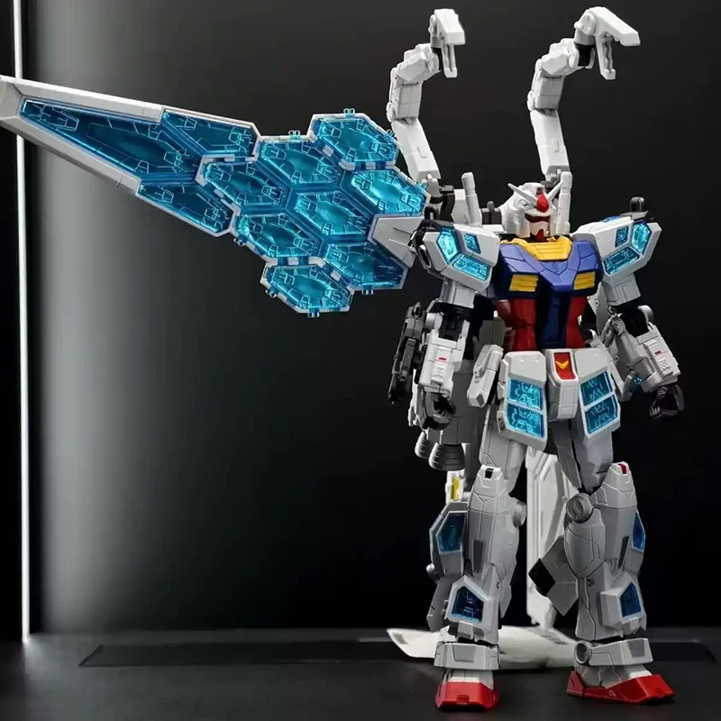 Figura de Ação RX-78F00/E, Brinquedo de Guerreiro Mecha, Modelo de Decoração para Mesa, Modelo Plástico de Alta Detalhe, Kit de Garagem, Presente para Fãs de Anime