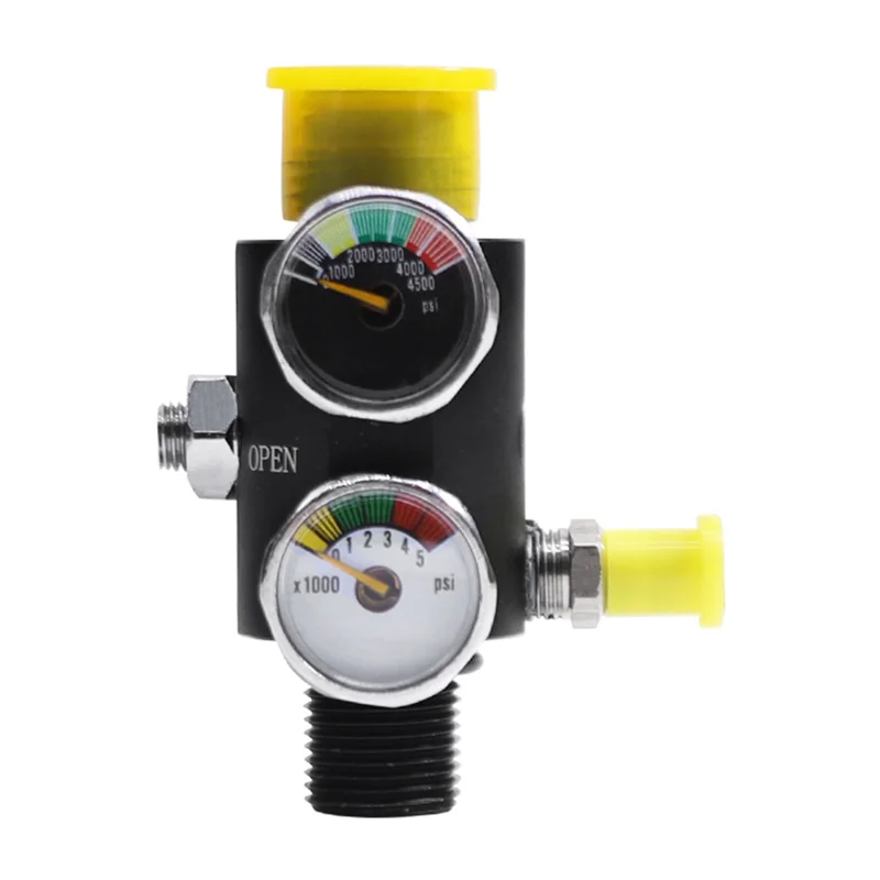 ABRN-5/8-18UNF Dual Gauge Pressure Regulator Valvula Reguladora Pneumatic Air Valve Fill Station Durable Easy To Use