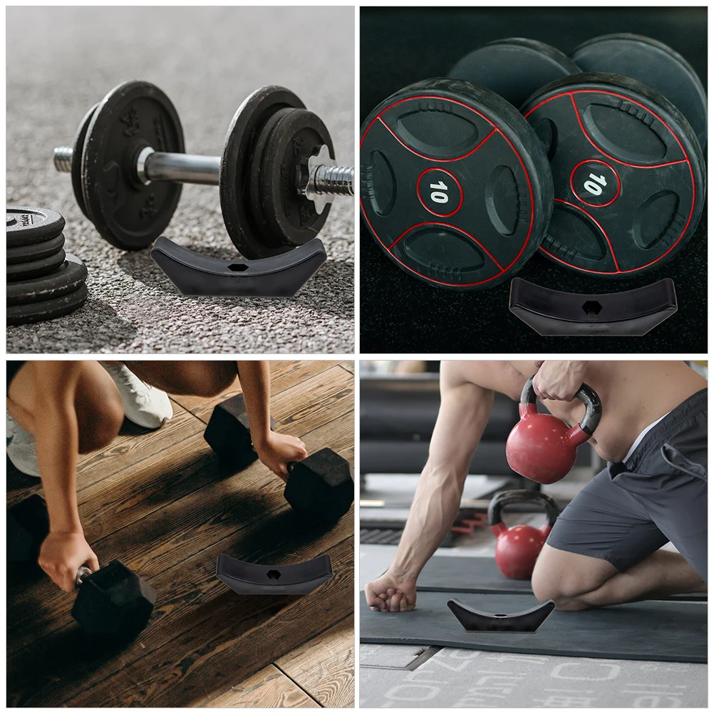 4 قطع من حامل الدمبل بتصميم مجوف وخفيف الوزن لتخزين معدات اللياقة البدنية في المنزل وصالة الألعاب الرياضية