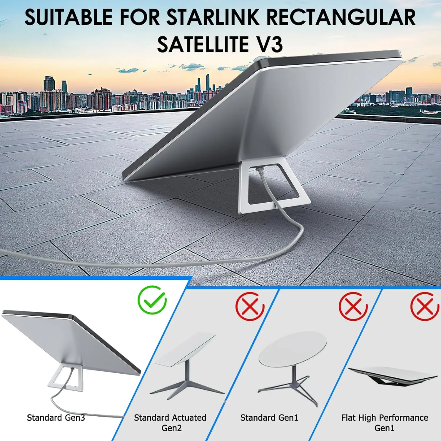 Starlink Gen 3 Cable Starlink Standard Generation 3, Starlink Satellite V3 Waterproof Replacement Extension Cable
