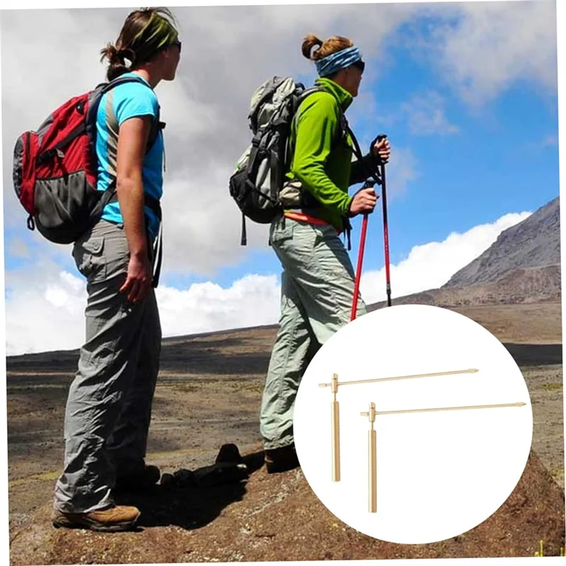 -RRKK Dowsing Rods Copper 1 Pair Smooth Rotation Divining Rods Solid Copper Rods Dowsing Rods Spiritual With Instructions