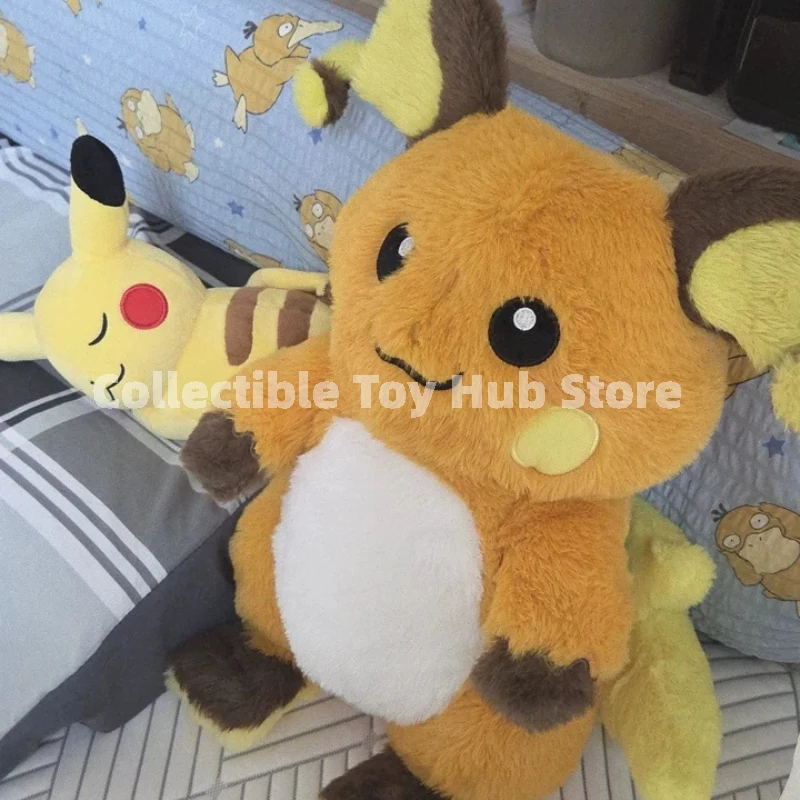 Genuine Pokemon Center Official Warm Companion Series Plush Doll Long‑Fur Pokemon Stuffed Toy Charmander Raichu Squirtle Abra