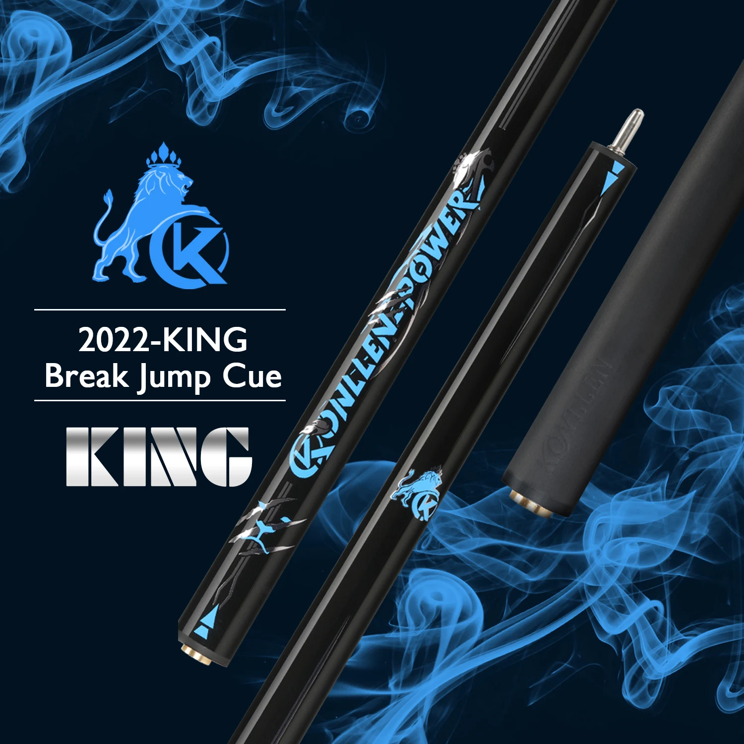 

KONLLEN-Professional Break Cue Stick, Carbon Fiber, Punch Jump Cue Stick, 12.9mm, 148cm, 3 Pieces
