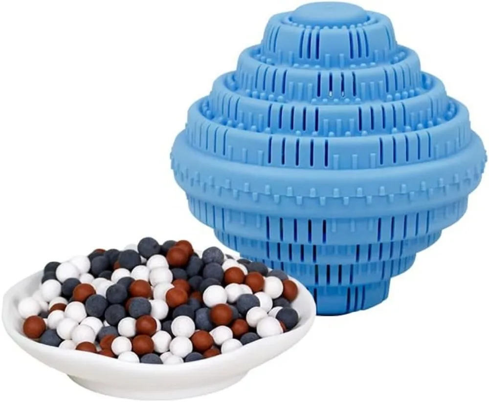 Eco Laundry Balls, 1000 Washes, Unscented, 2 Pack, Natural Detergent Alternative