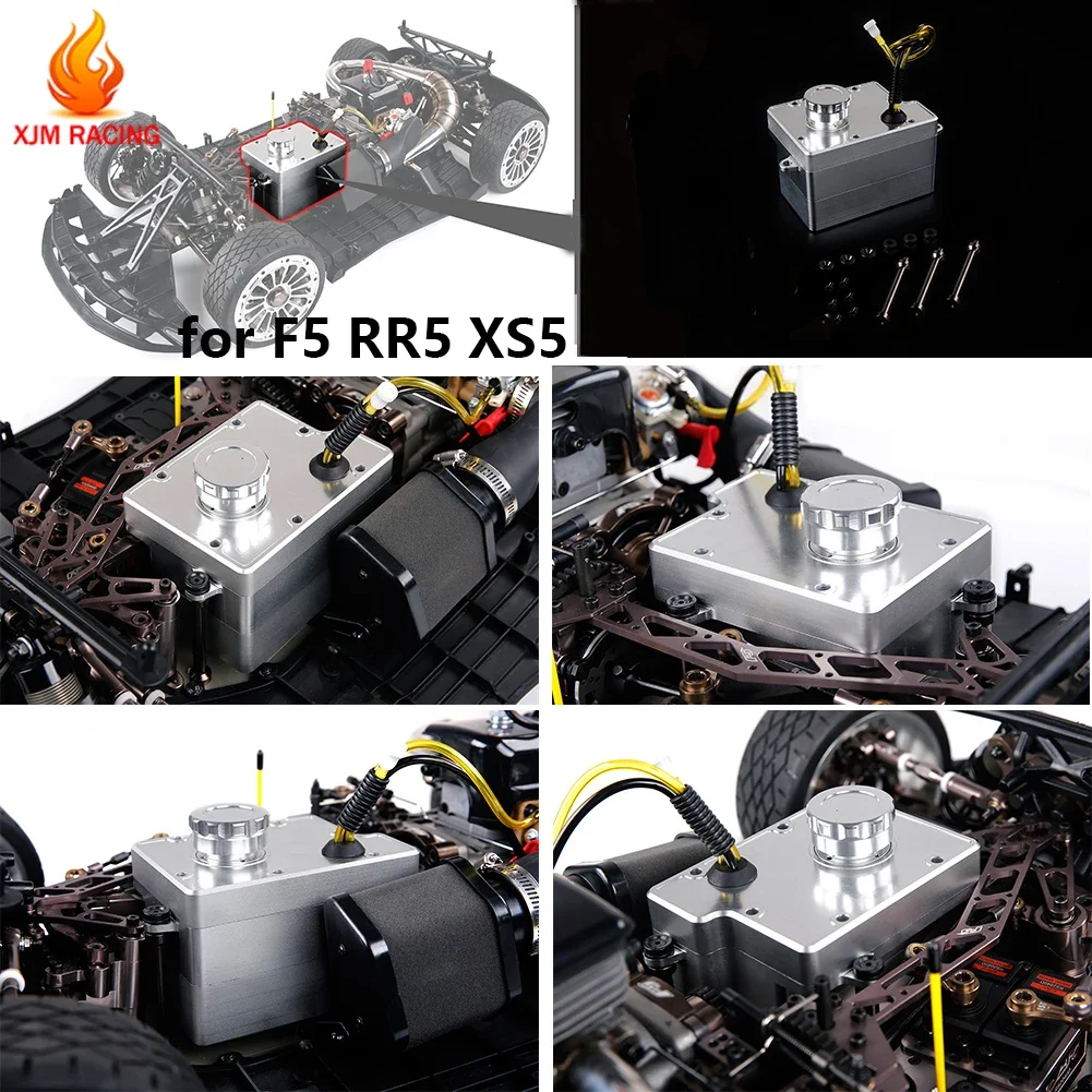 CNC Metal Fuel Tank for 1/5 Rovan Hpi Kingmotor DDT FID GTB RACING Baja Losi 5IVE-T ROFUN F5 MCD RR5 XS-5 Truck Rc Car Parts