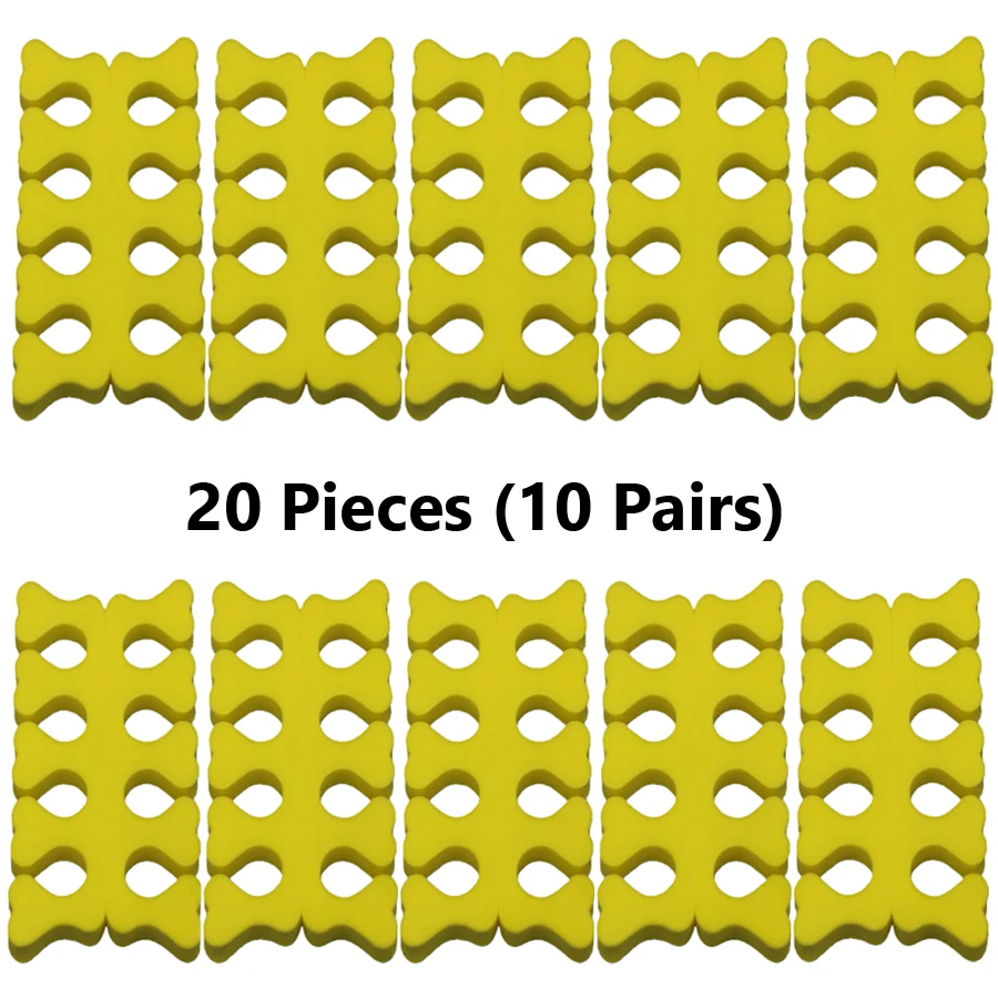 10/20 Stück Schaumstoff-Zehen- und Fingerspender für saubere Nagellackanwendung, unverzichtbare Werkzeuge für Maniküre und Pediküre – Detail 18