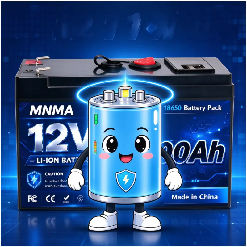 12V Stable Performance Lithium Battery Built‑in BMS For Marine RV Solar Energy Storage Camping