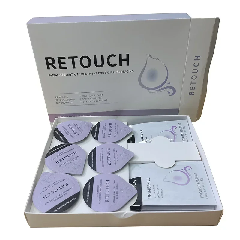 NEW RETOUCH  AHA BHA PHA exfoliate oxygenate nourish oxygen facial pods for oxygen CO2 Bubble machine