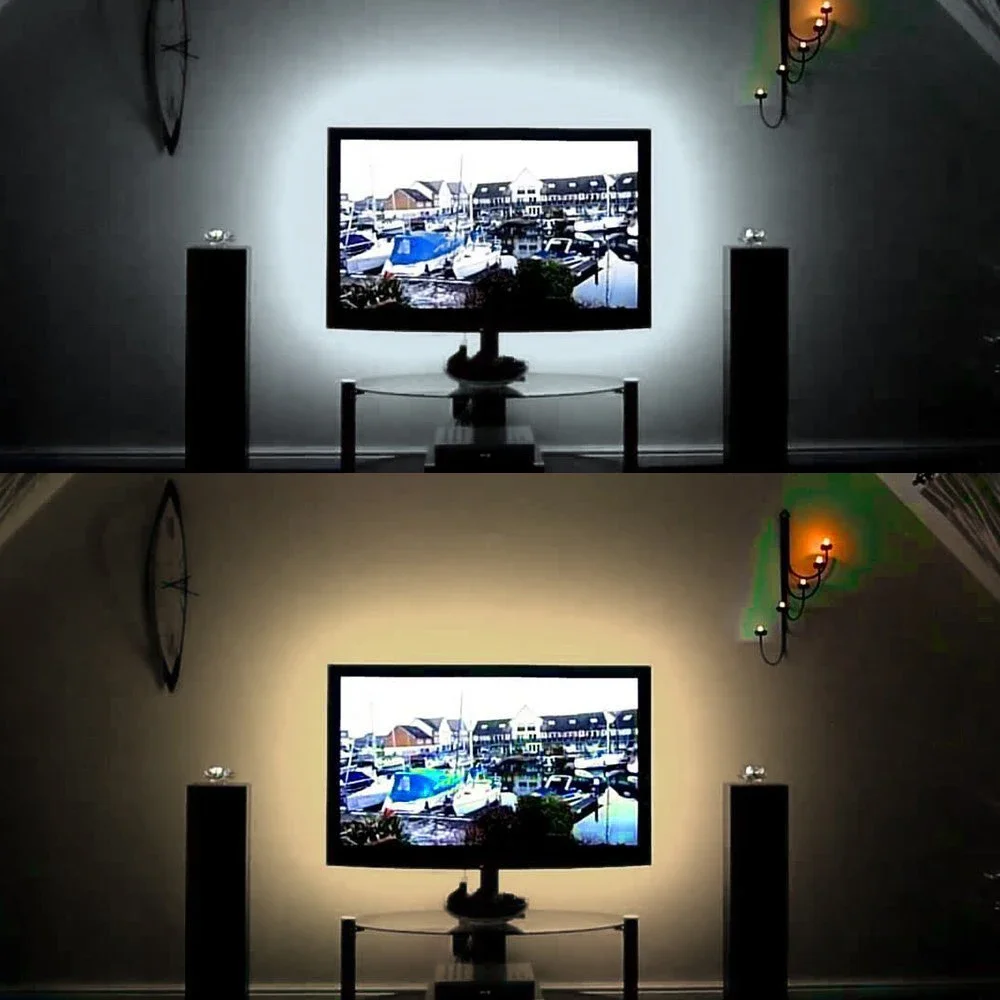 5V Black USB LED Strip Light SMD 2835 Warm White Red Yellow Blue Flexible Lighting Ribbon TV Background Tape Home Decor Lamp image 4