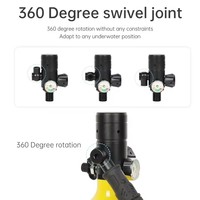 DIDEEP Mini Scuba Diving Tank, Refillable Oxygen Cylinder, 1L Capacity, 15-20 Minutes, Underwater Diving Gear for Dive