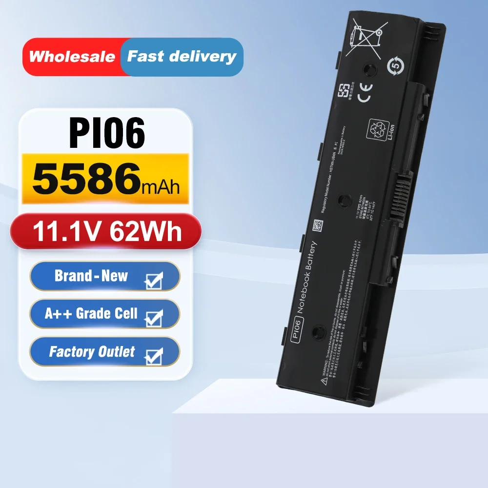 ETESBAY PI06 Laptop Battery For HP Pavilion 14 15 Envy 17 17t 17z HSTNN-DB4N HSTNN-DB4O HSTNN-LB4O 710417-001 710416-001PI09