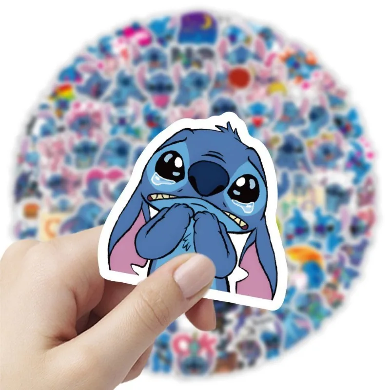 

Kawaii 60pcs Stitch Sticker Anime Cute Creativity Toy Graffiti Cup Backpack Luggage Tag DIY Sticker Festival Gift Wholesale New