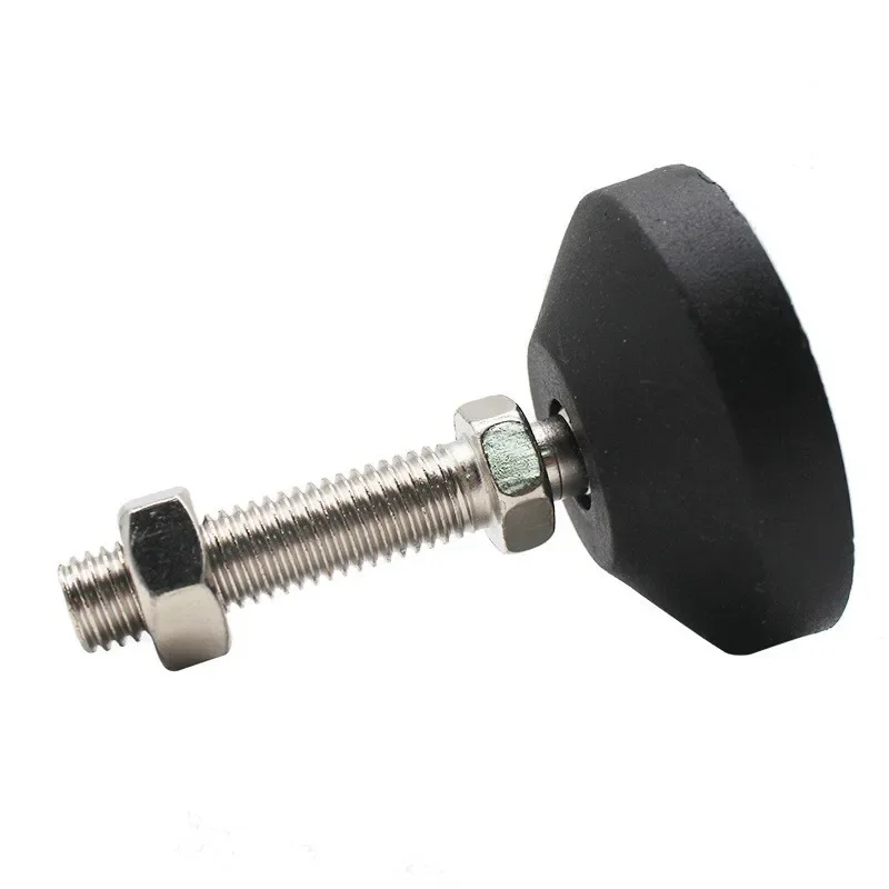 4pcs Universal Adjustable Furniture Levelling Feet M8/M10/M12 Screw Leg Stopper Swivel Base Articulating Lathe Legs Glide Pad