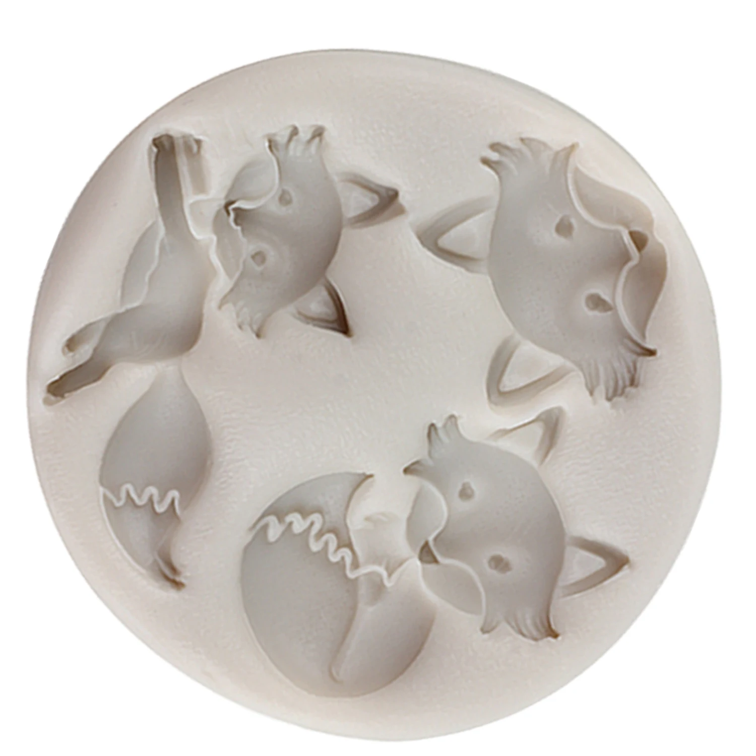 Baby Birthday Cute Fox Head Fondant Cake Decorating Tools Animals Cupcake Topper Silicone Molds Candy Chocolate Gumpaste Moulds