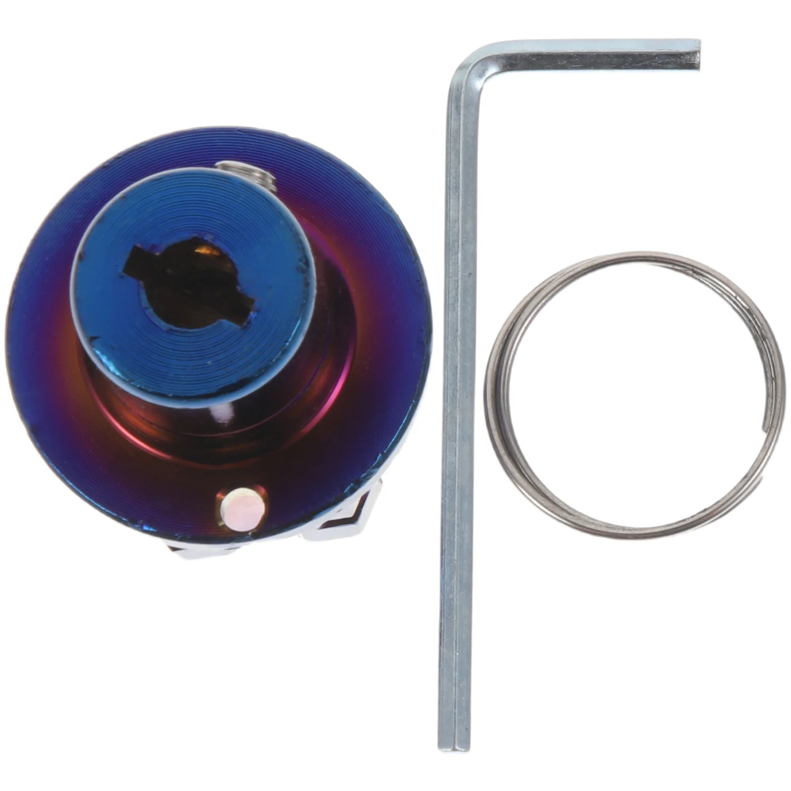 

Titanium Alloy Motorcycle Key Cover Baked Blue Corrosion Resistant Motor Modified Key Head DIY Motorbike Accessories