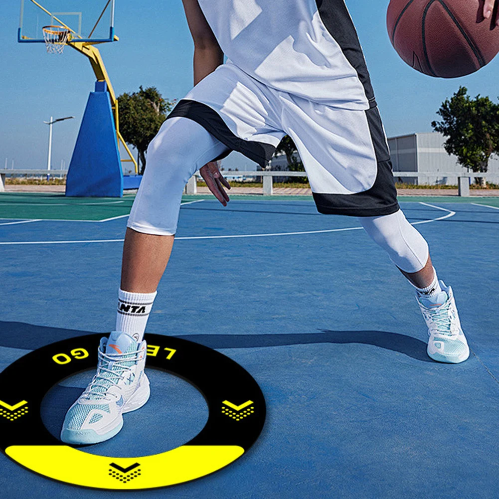 Basketball-Beinarbeit-Trainingsmatte, rutschfeste Basketball-Trittpolster, leise Beinarbeit, Beweglichkeitsmatte für die Beschleunigungsstärke und Koordination