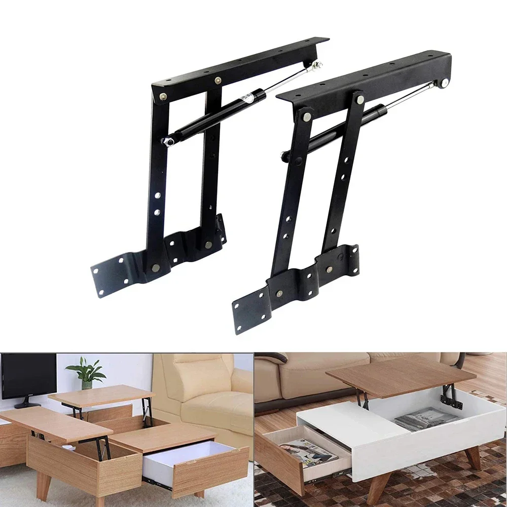 1pair Folding Lift Up Top Table Mechanism Hardware Fitting Hinge Coffee Table Lifting Frame Mechanism Spring Hinge