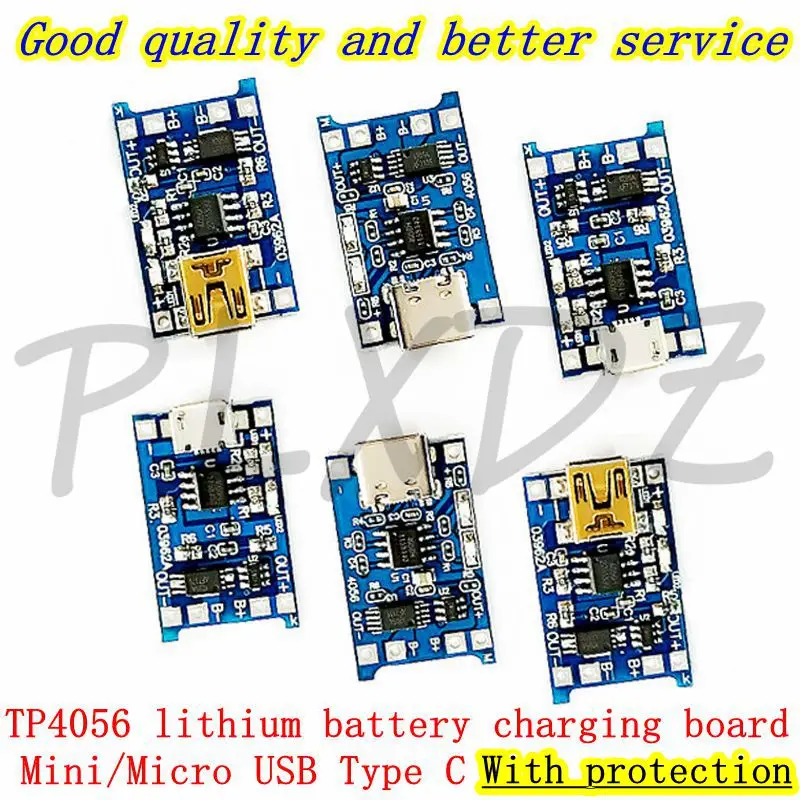 5-20pcs Type-c Micro USB Mini 18650 TP4056 Lithium Battery Charger Module Charging Board With Protection 5V 1A Charger Module
