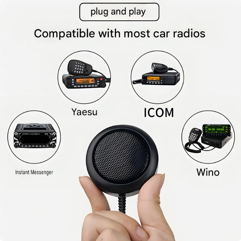 Car radio small speaker mini external speaker, 3.5mm mono for Yaesu platform