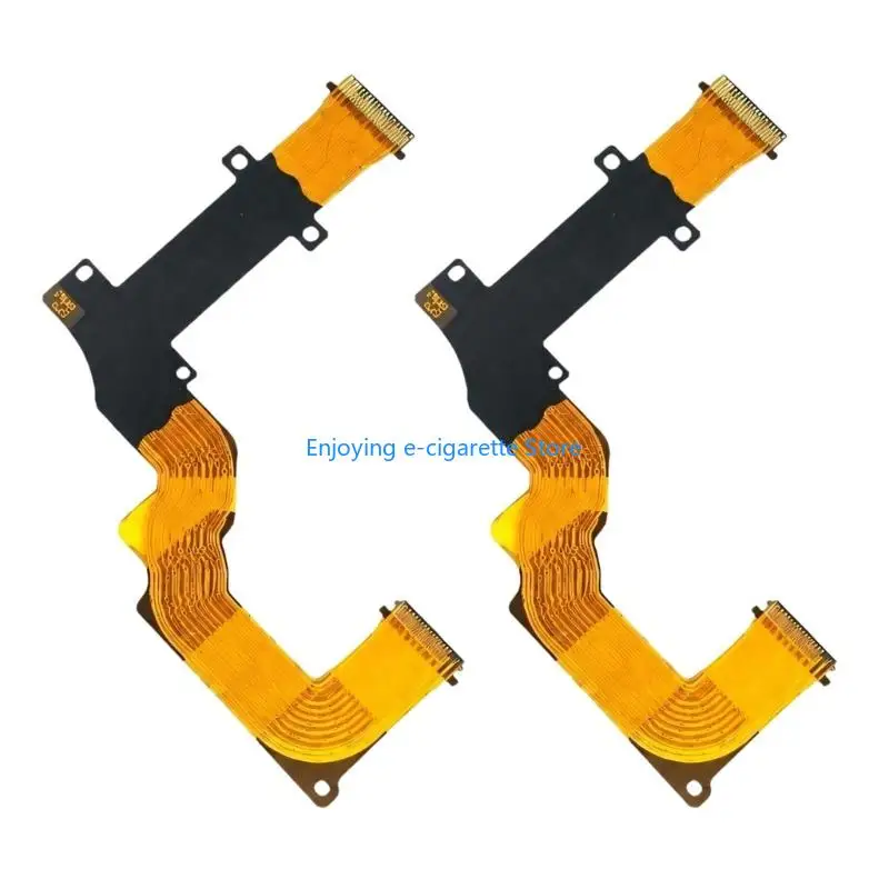 Camera Display Connection Ribbon Cable for SX730 and SX740 Cameras, and Black LCD Screen Replacement Component Y4QF